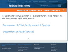 Tablet Screenshot of dhhs.saccounty.net