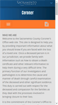 Mobile Screenshot of coroner.saccounty.net