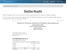 Tablet Screenshot of eresults.saccounty.net