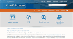 Desktop Screenshot of code-enforcement.saccounty.net
