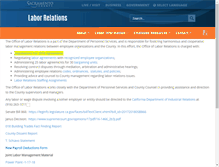 Tablet Screenshot of laborrelations.saccounty.net
